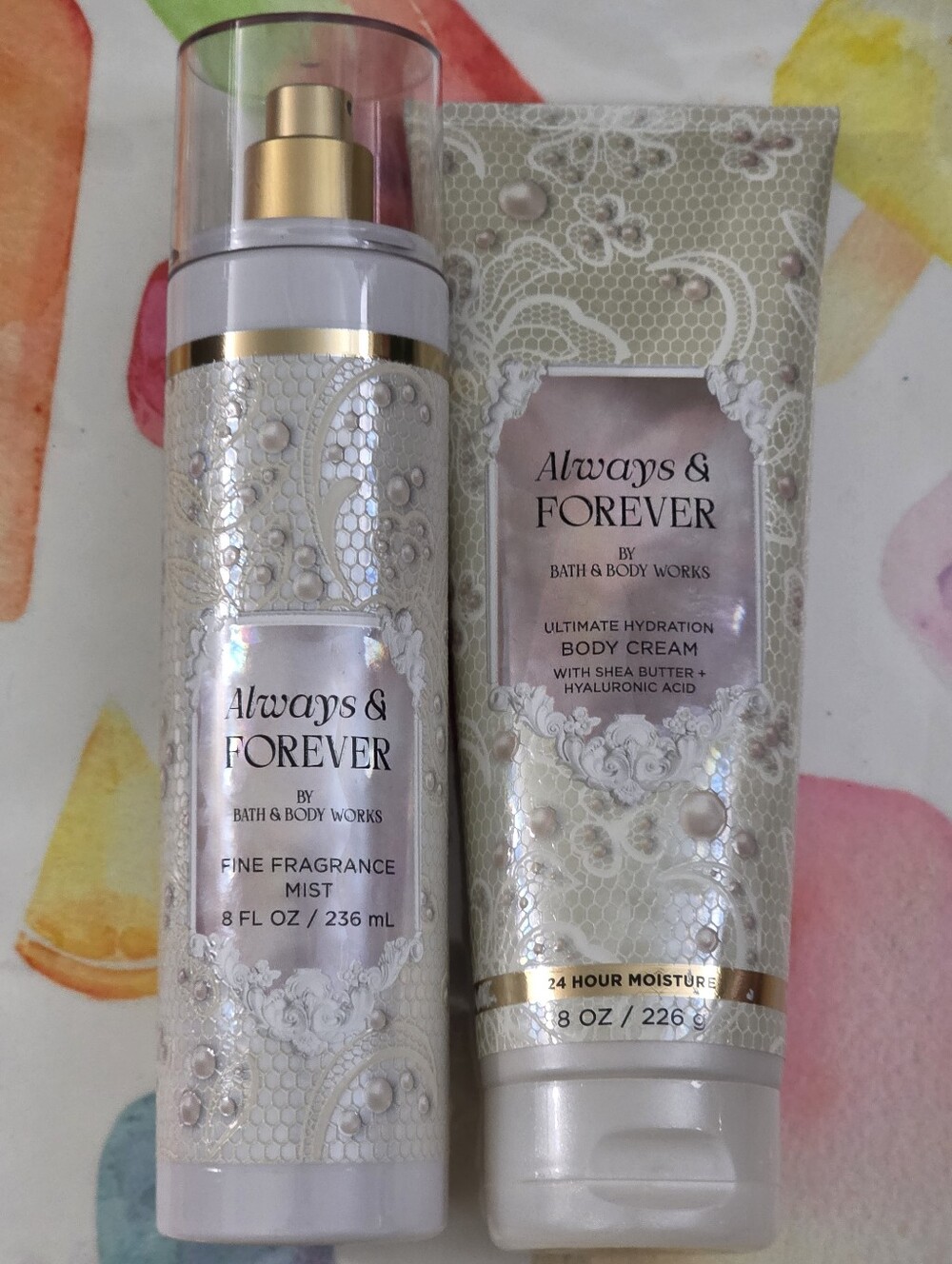Bath & Body Works Always & Forever Fragrance Mist & Body Cream Set NEW RARE